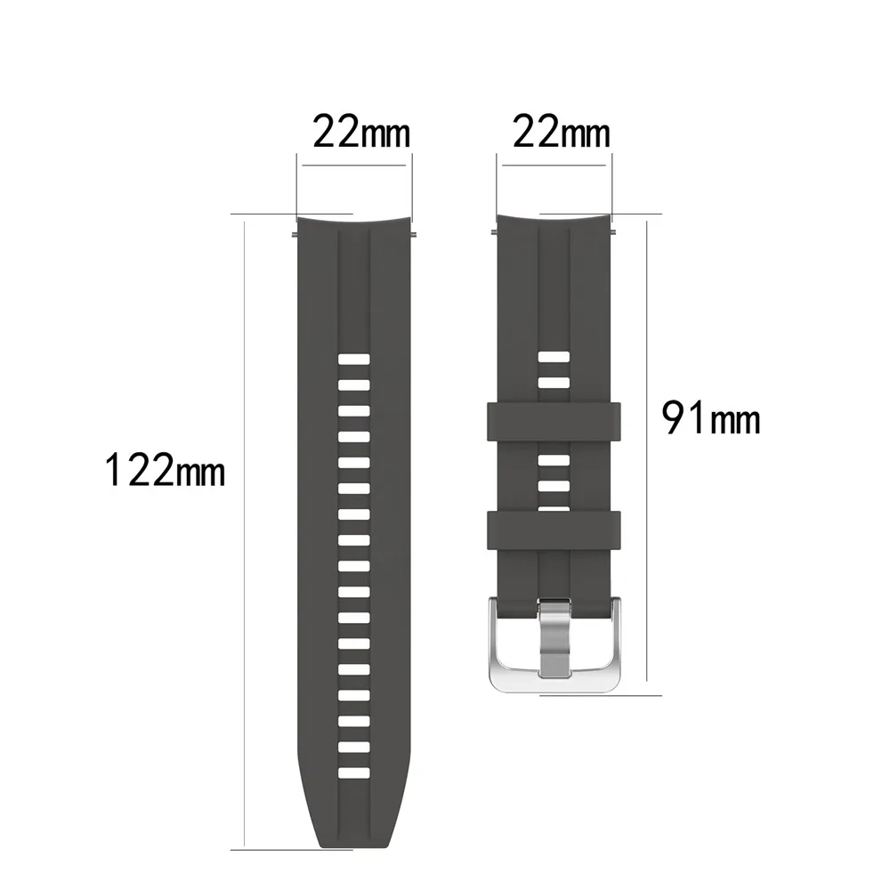 silicone 22mm watchband For Huawei Honor Magic Watch 2 46mm straps For Xiaomi haylou solar ls05 smartwatch wristband bracelet