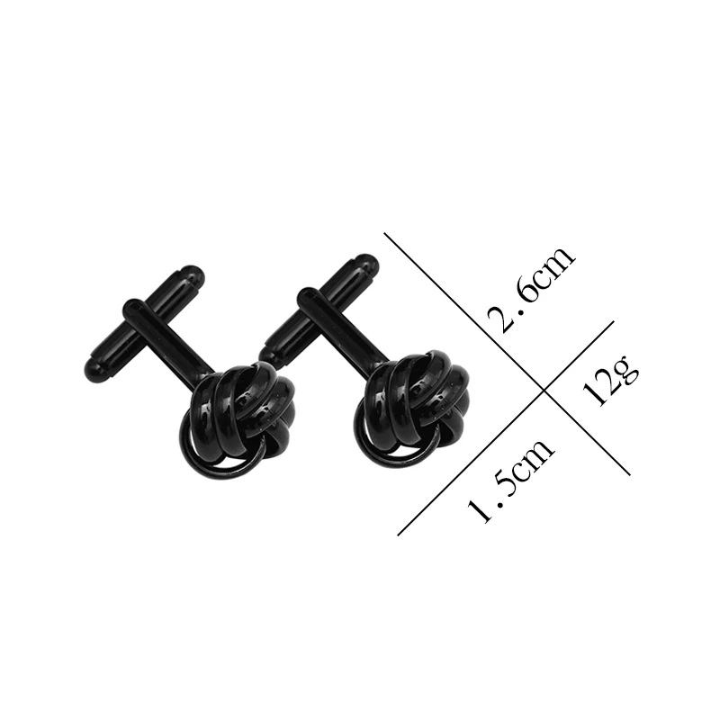 new golden silver black color round ball cufflinks for men jewelry accessories suit gentleman cuff link