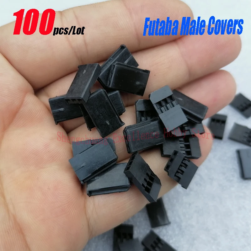 100 pcs Single JR Futaba Servo Plug Cover Connector Metal Terminal for Model Fan Toy Plane Drone Car ESC Lipo Batttery Receiver