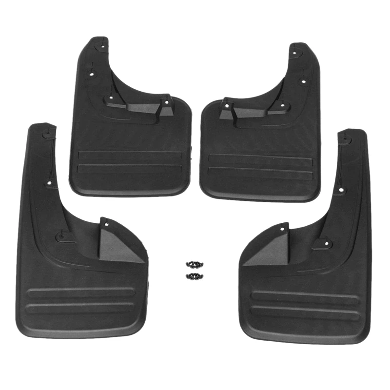 4X Front & Rear Mud Flaps Splash Guards-Fender for Toyota Hilux Vigo 2005 - 2014 Plastic Direct Bolt Installation Exterior Parts