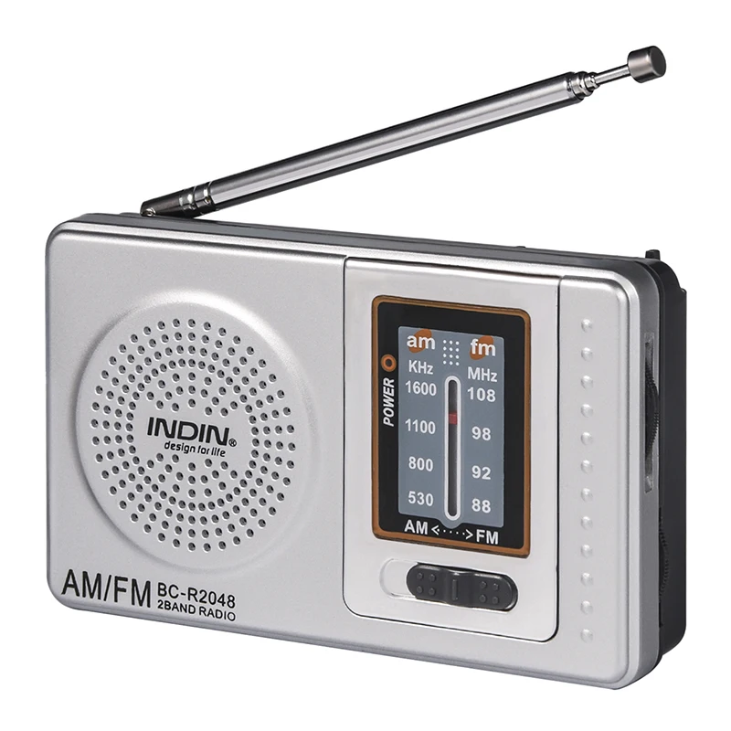 

FM/AM Pocket Radio Player Telescopic Antenna Dual Band Music Player Radio Battery Powered Pocket Stereo Radio