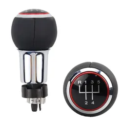 Chrome Manual 5 6 Speed Gear Shifter Stick Knob HandBall For Audi A3 S3 2001 2002 2003