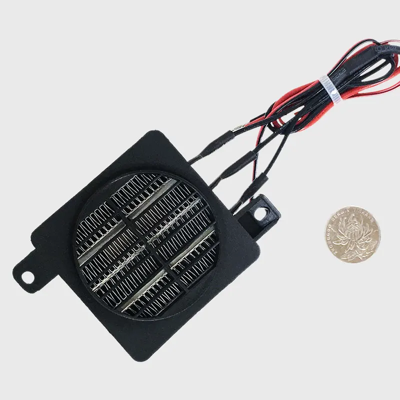 Calentador de aire de baja tensión, dispositivo de calefacción de cerámica, tipo conductor, PTC, temperatura constante, 60x60