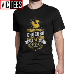 最終的なファンタジーTシャツ,男性用,純綿,フリル7ビデオ,ジョイスティック,shinra chocobo,特大の服