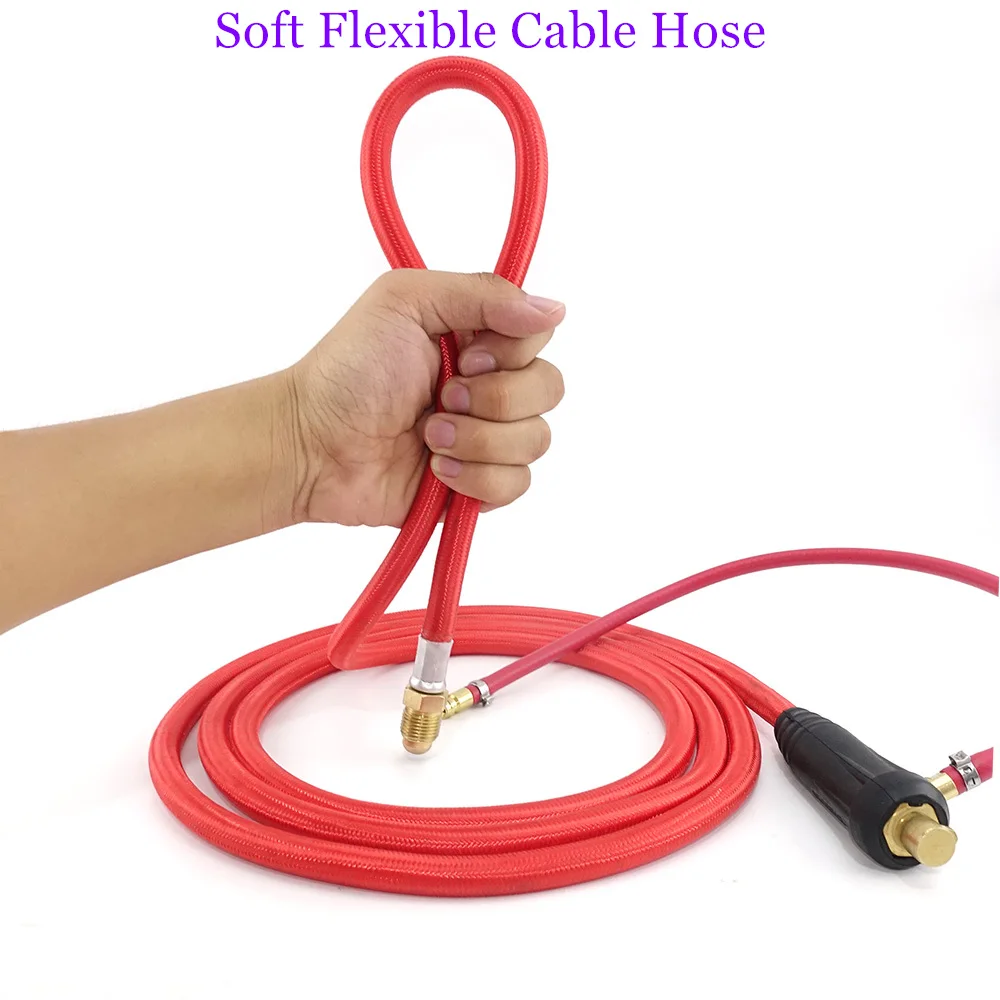 WP26FV 200A TIG Welding Torch 3m Soft Cable Air Cooled Tungsten Arc Valve Flexible Argon 35-50 Quick Connector WP26 Welder