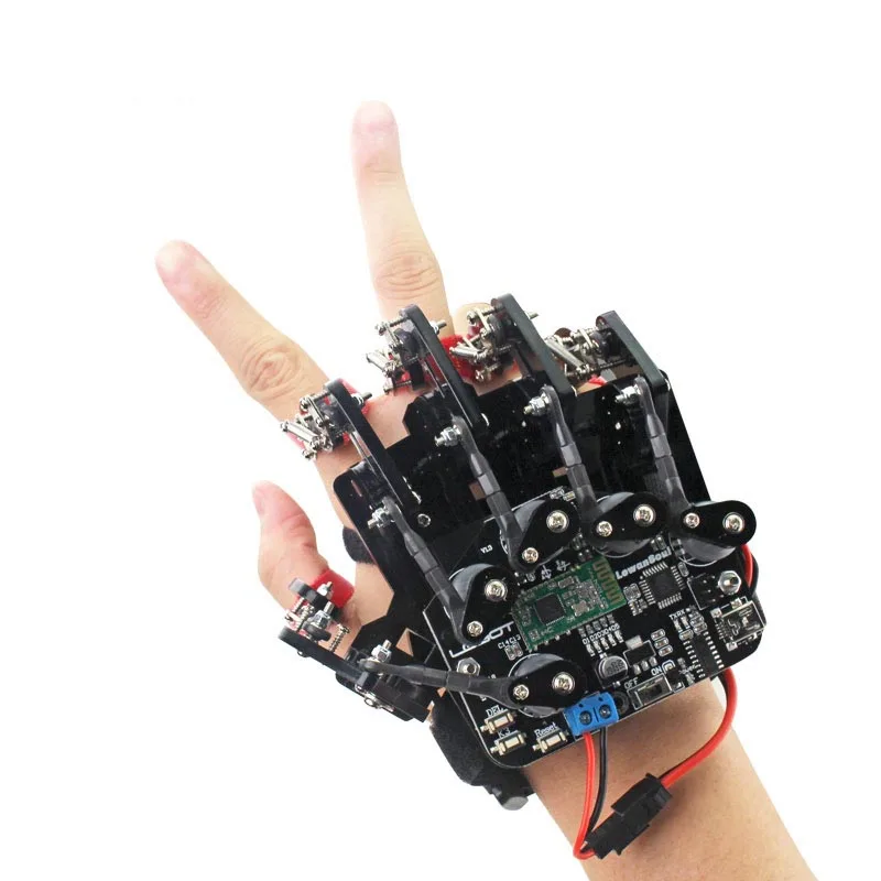 Arduino guantes somatosensoriales de código abierto, guantes mecánicos portátiles, Control somatosensorial exoesqueleto, Control de Robot