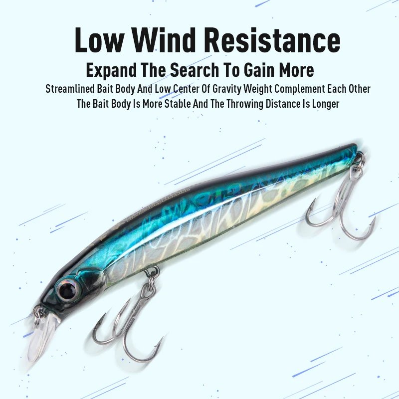 LEYDUN Artist FR Silence Sinking Minnow Fishing Lures 80mm 105mm Jerkbaits Good Action Wobblers High Quality Hard Baits Sea Bass