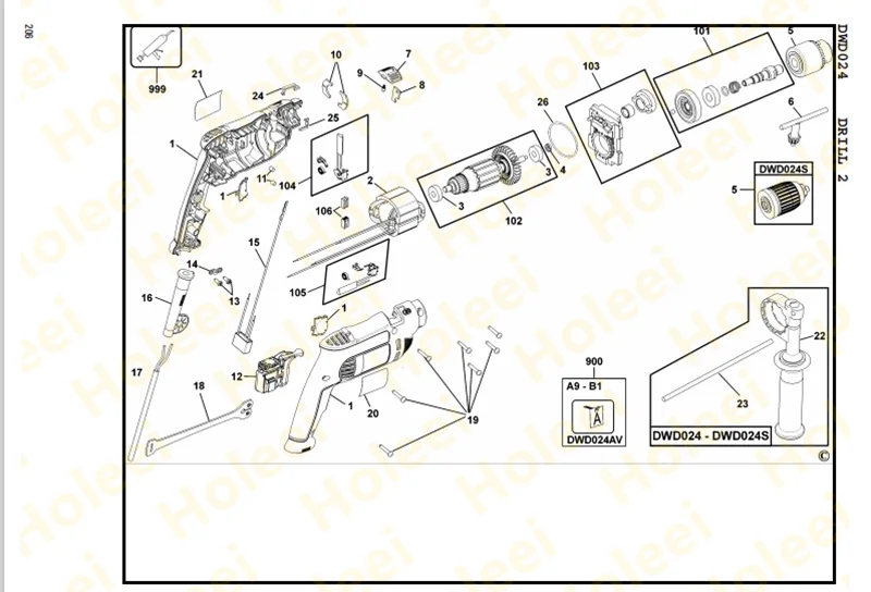 KONDENSATOR FÜR DEWALT DWD022 DWD024 DWD025 DWEN302 N016548