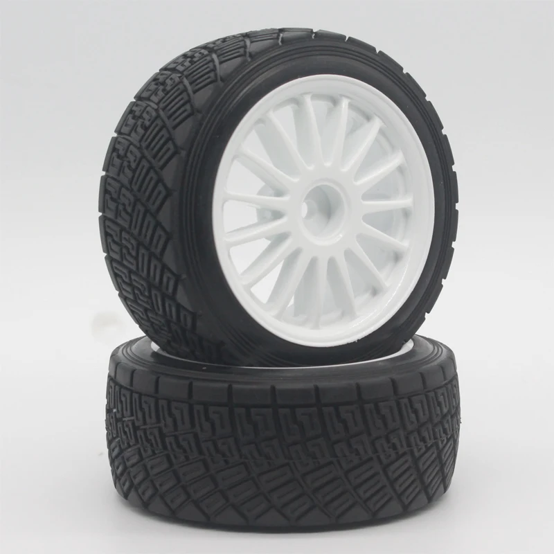 1:10 Off Road Buggy WR8 Tarmac Wheel & Tire For HPI Rally / HSP 94177 White