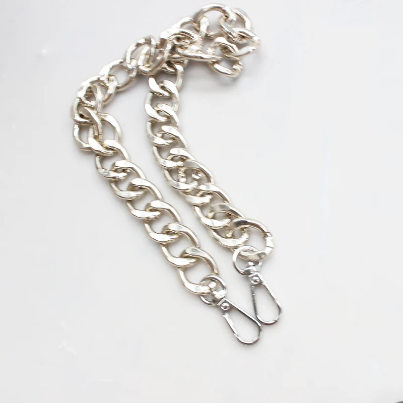 30/60/100cm Silver Gold Bag Strap Replacement Purse Chain Shoulder Bags Strap Long Handbag Handles Chain Strap Bag accessories