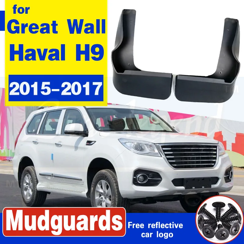 

Car Mudguards Fender Mud Flaps For Great Wall Haval H9 No Electric Pedal Edition Front Wheel 2015 2016 2017