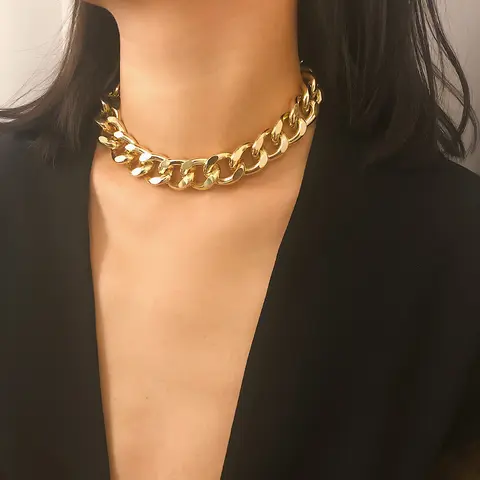 Gold Aluminum Cuban Necklace Ingemark