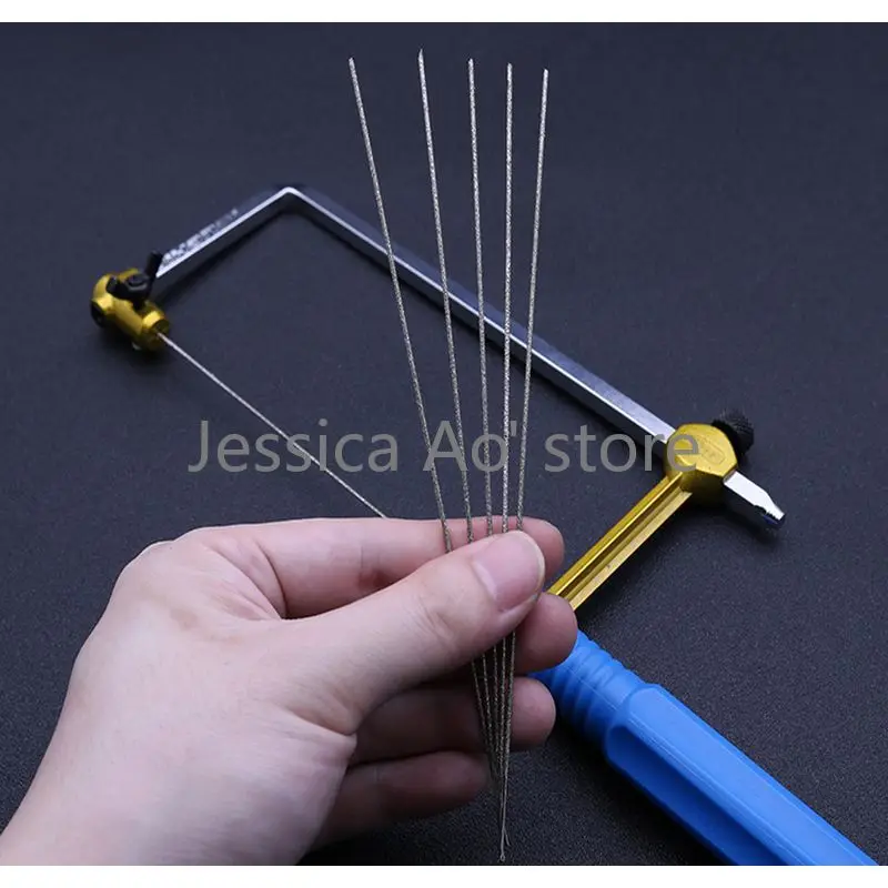 80 Grit Diamond Saw Blade Emery Mini Wire Saw Blade U-shaped Saw Bow Jade Glass Hand-made Small Saw Blade Scroll Saw