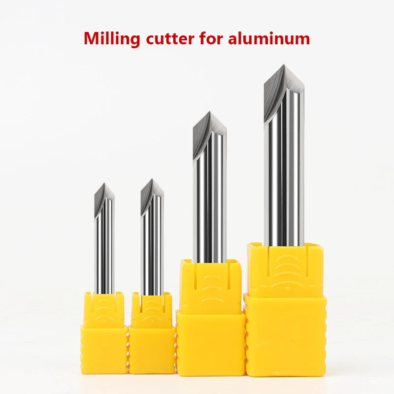 Imagem -04 - Cnc Tungsten Carbide Milling Cutter Rebarbação End Mill para Steel v Groove Router Bit Alumínio Cobre 60 90 120 Deg