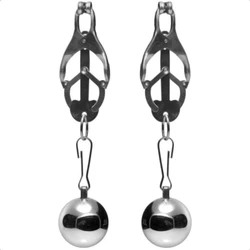 BDSM Clover Style Nipple Clamps Weights ,Bondage Gear, Stainless Steel Clips For Nipples Adult Games, Sex Toys For Women