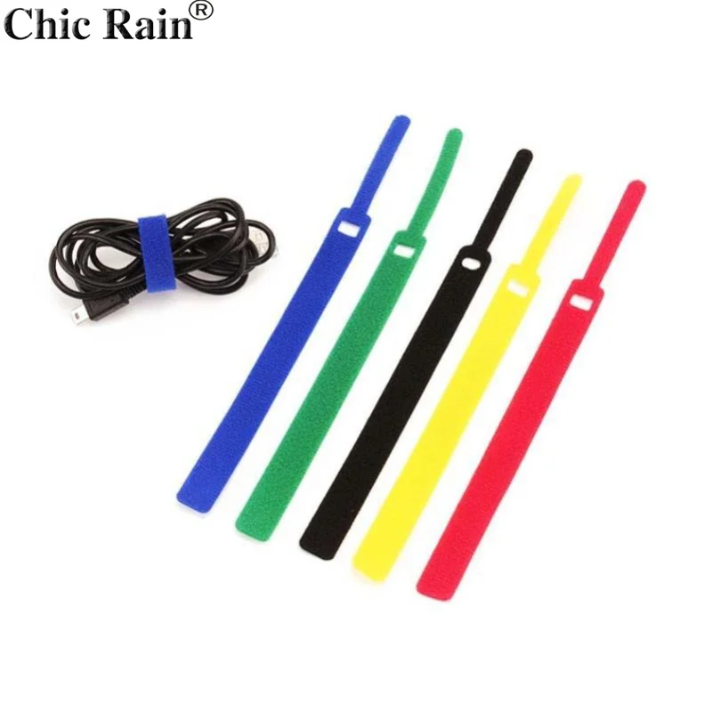 Kabel Veranstalter Spuler Magie Draht Krawatten Kabel Management Marker Halter band Blei Straps Für Computer