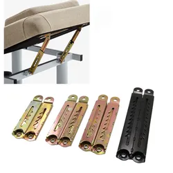 1Pair Adjusting Hinge Angle Lifting Rod 4-10 Gear Support Bracket for sofa Massage bed Student Desk Cabinet Door window Hardware