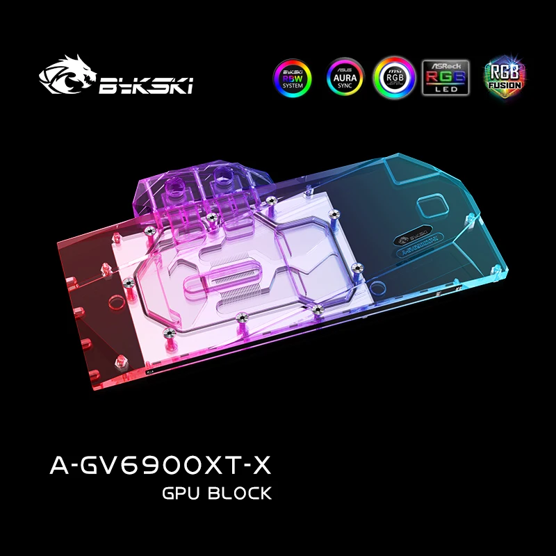 Водяной блок Bykski для GIGABYTE Radeon RX 6900XT/6800XT, блок видеокарты GAMING OC, полная крышка с задней пластиной, A-GV6900XT-X
