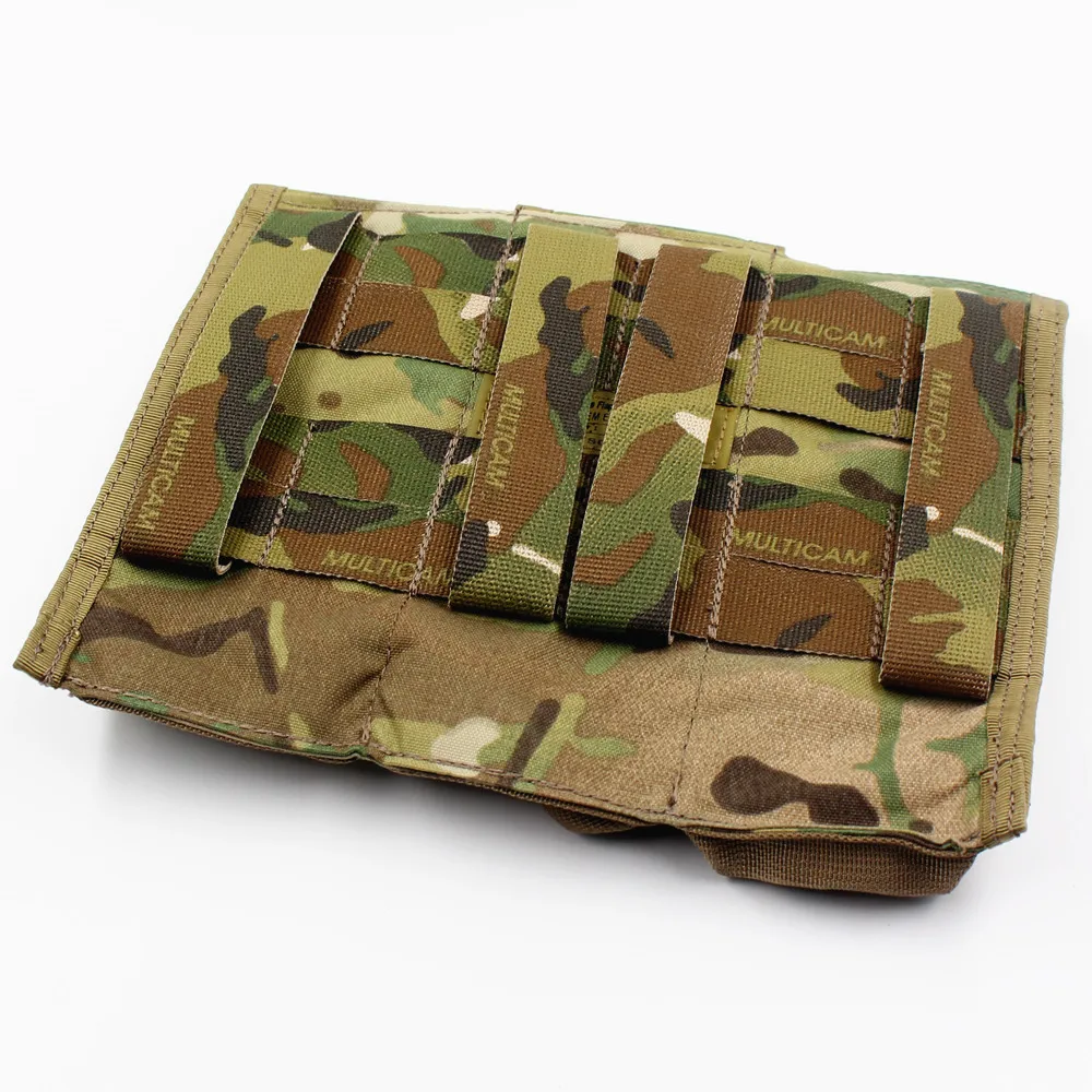 Emersongear-Triple Flap Magazine Pouch, Combat EMERSON Modular MAG Pouch, Multicam Black, Coyote ATFG, EM6365