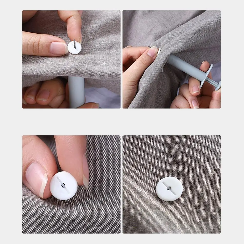 Duvet Quilt Blanket Holder Clips Fastener Quilt Bed Sheet Gripper Clamp Button Quilt Holder Fixer Comforter Cover Clips