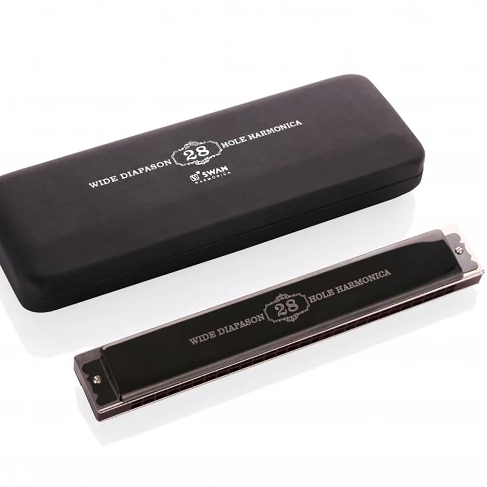 

Yueko Swan Professional Playing Level 28 Hole C Tune Harmonica Advanced Phosphor Bronze Gong Sound Quality Beautiful Thick