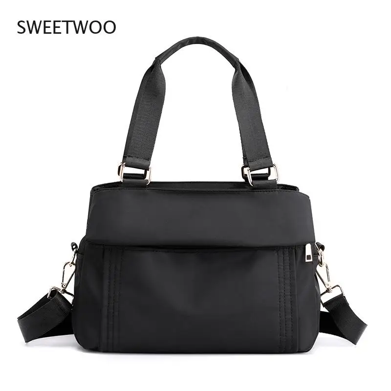 Women Bag Nylon Travel Bag Casual Women Handbags Totes Bag Quality Ladies Shoulder Bag Female Bags Business Bag Black