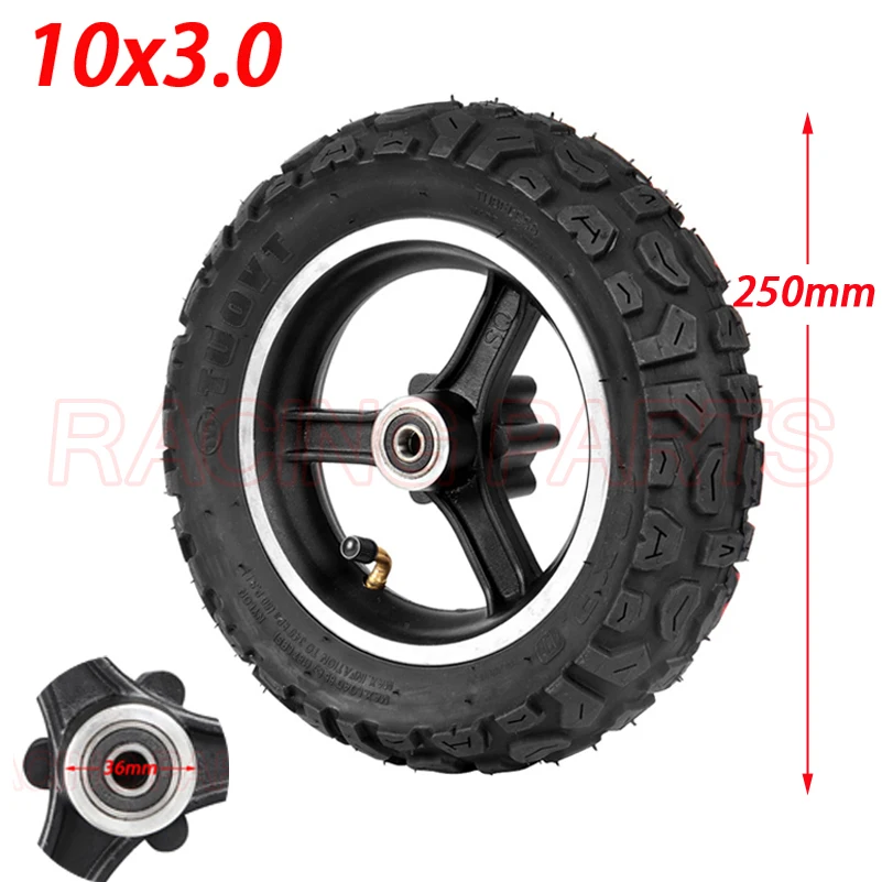 10x3.0 Full Off Road Tyre with hub rim Pneumatic Zero 10X Kaabo Mantis 10 inch electric scooter Off-road tires spare parts