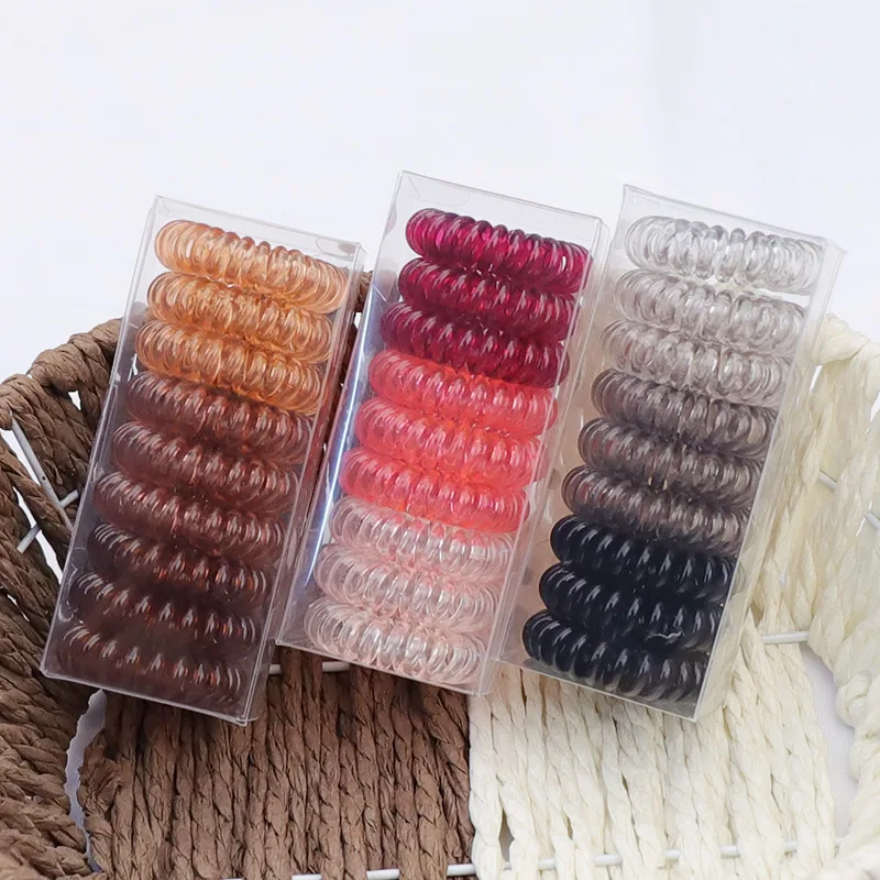 9 Teile/satz Farbverlauf Elastische Haar Krawatten Für Mädchen Invisibobble Spurlose Gummi Headwear Zubehör Pferdeschwanz Gumki Tun Wlosow