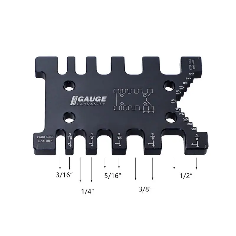 High Tenon Caliper Meter Card Metric Imperial Carpentry Router Measuring Ruler Table Machine Tool