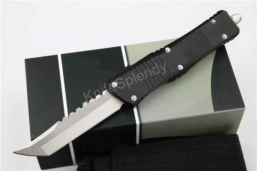 Cuchillo táctico de doble acción para pesca, herramienta de supervivencia EDC, troón de dinosaurio mediano, Damasco/D2