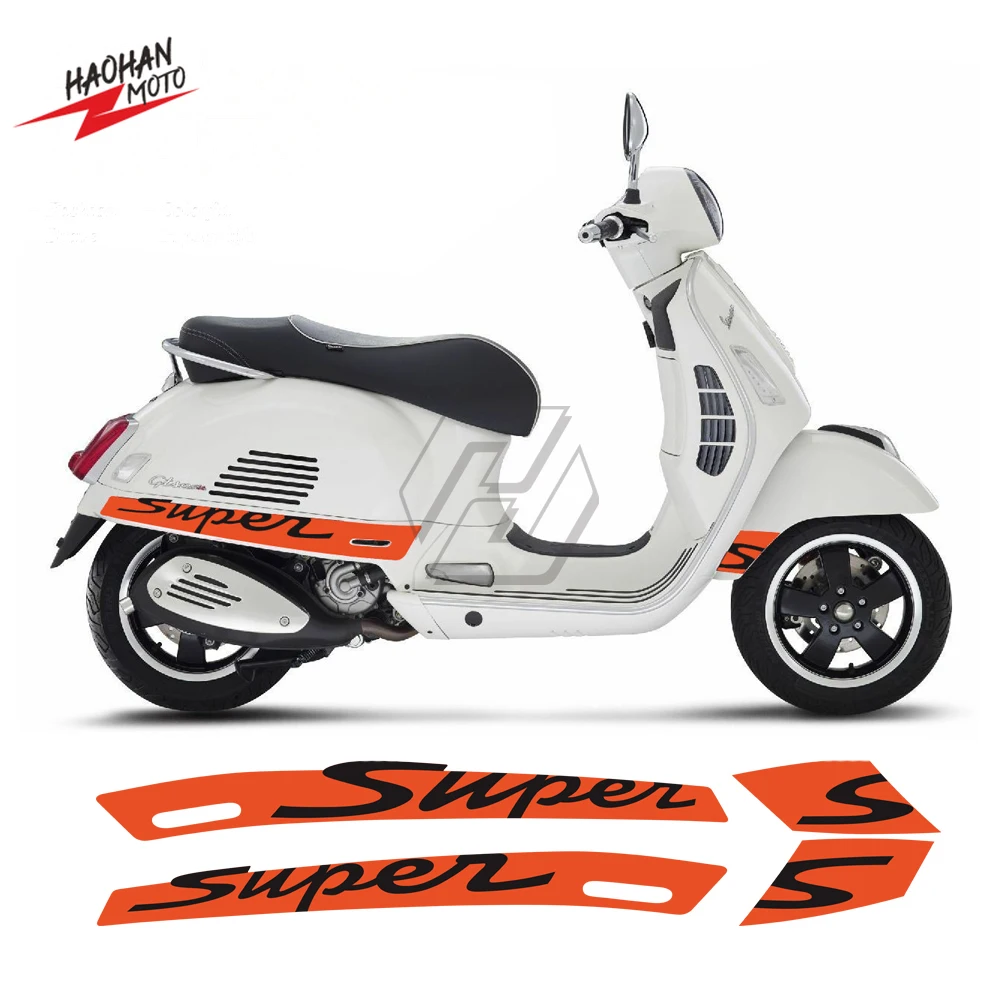 For Vespa GTS 300 GTS300 Sport Super Sticker Motorcycle Side Decal