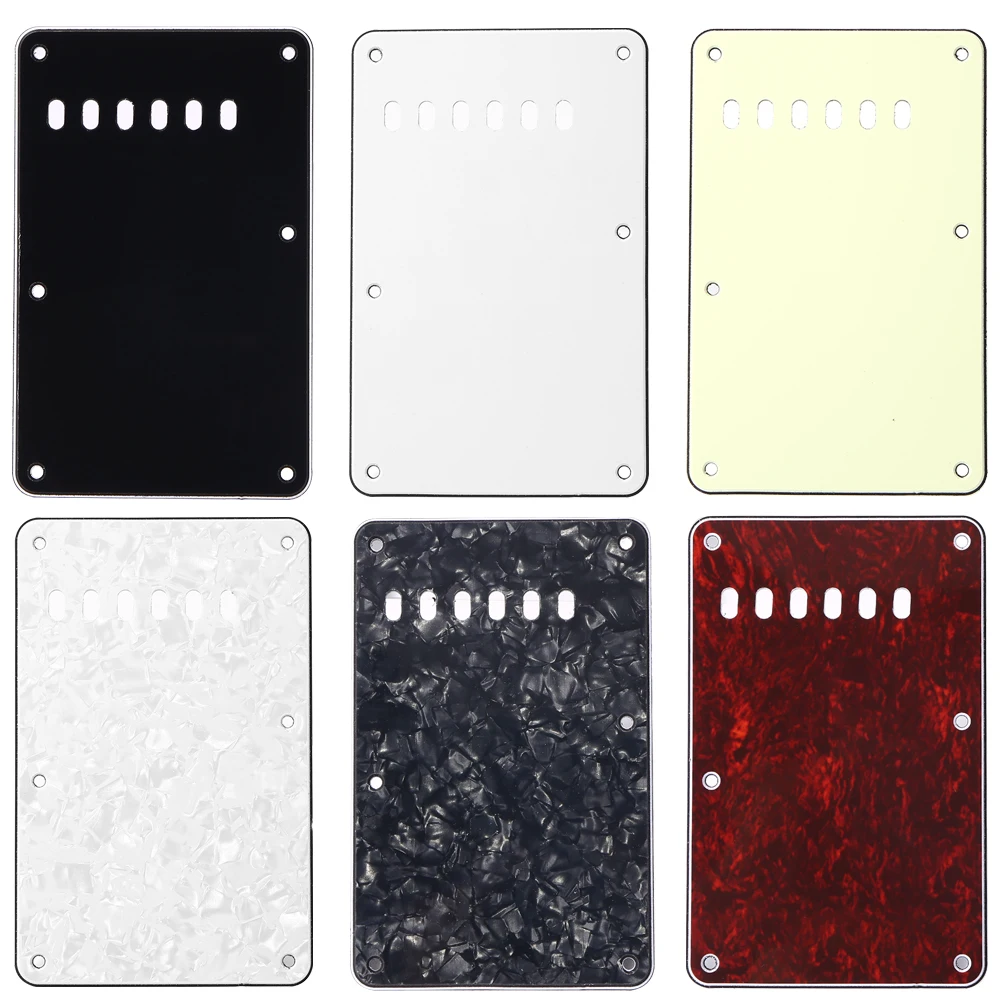 6 Holes Electric Guitar Tremolo Cavity Cover Back Plate for Fender ST SQ