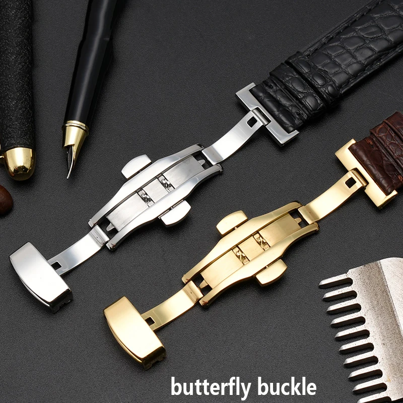 Luxury Alligator Watch Band For IWC OMEGA Longines Genuine Crocodile Leather Watch Strap Top Quality Watchband 18 19 20 21 22mm