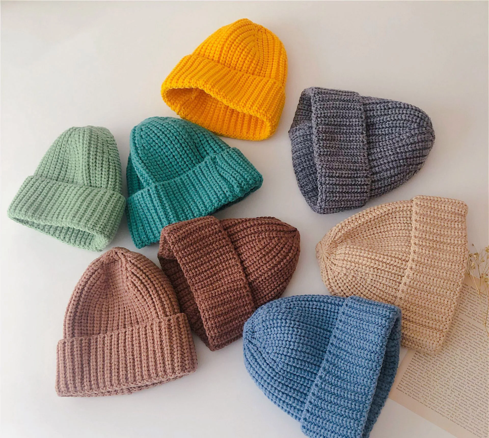 Warm Baby Winter Hats for Kids Children Knitted Baby Boy Cap Kids Baby Girls Hat Casquette Baby Bonnet Wholesale Cute Fashion