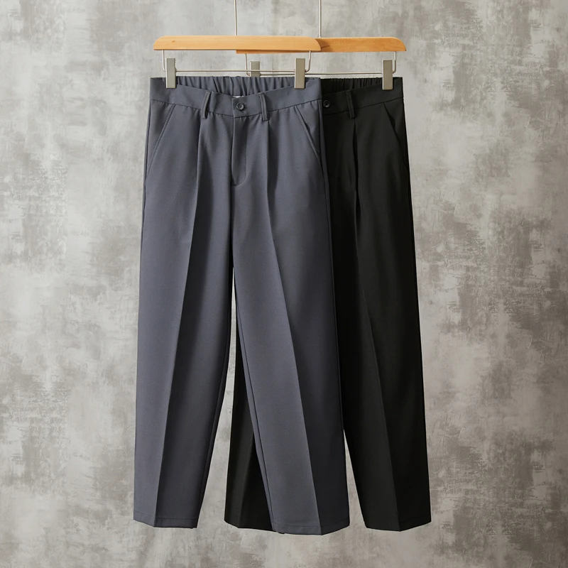 【Stock Inventory】Men's formal casual suit pants, Korean fashion casual pants, ankle-length pants, business office clothing