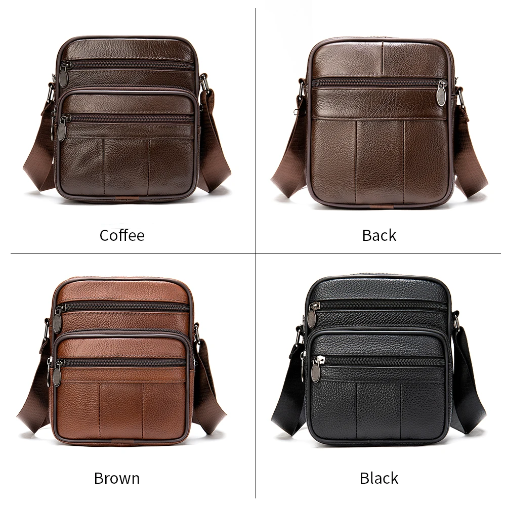 MVA Men\'s Bags Genuine Leather Shoulder/Crossbody Bags For Men Messenger Bag Leather Men Handbag Casual New in bandolera hombre