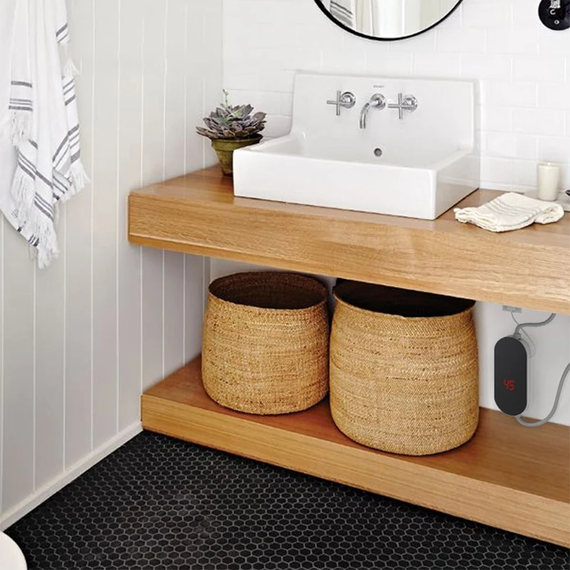 Scaldabagno elettrico istantaneo piccolo scaldabagno per cucina domestica 5.5KW riscaldamento rapido