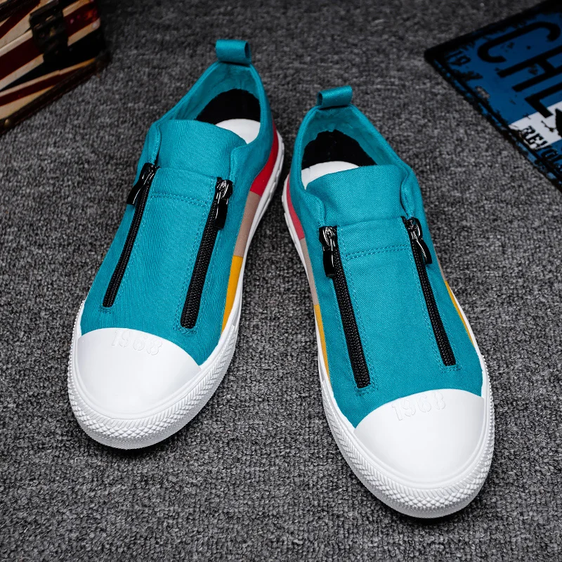 Casual Shoes Men Breathable Canvas Shoes 2020 New Fashion Men Flats Trending Sneakers Men Slip on Loafers