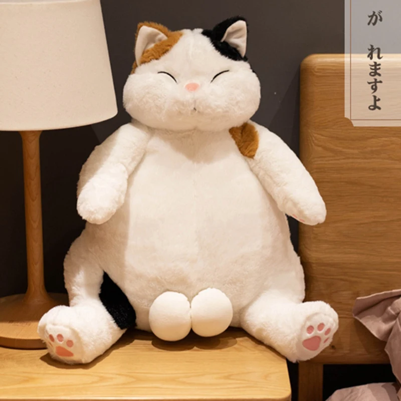 35/45cm Kawaii Plush Fat Cat Toys Stuffed Cute Lazy Cat Dolls Kids Gift Doll Lovely Animal Toys Home Decoration Soft Pillows