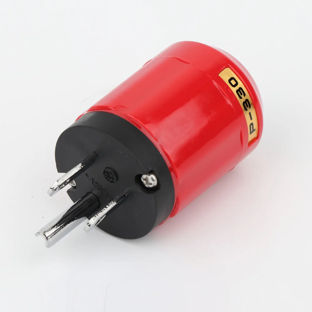 2 stück HIFI P-320/C-320 Kupfer UNS Version Schuko AC Power Stecker Ver IEC Stecker DIY – Detail 26