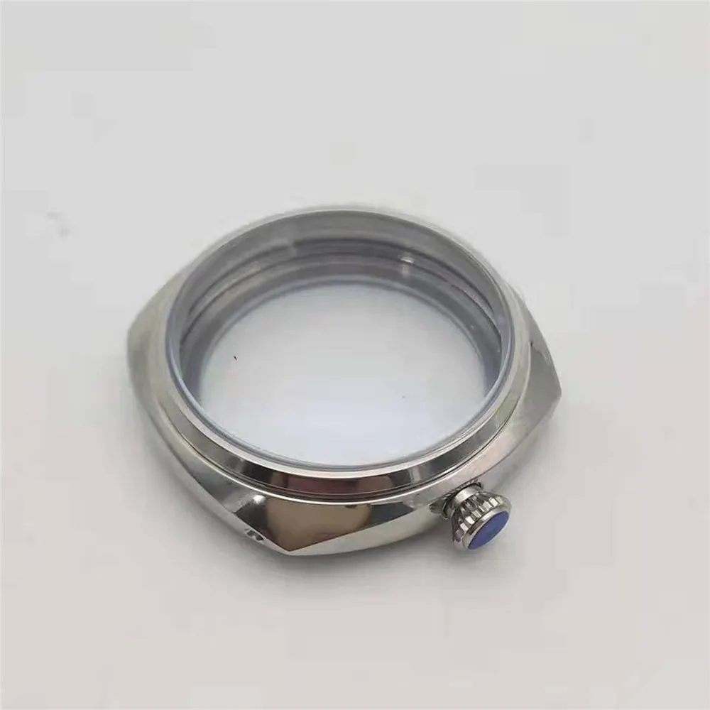 316L Stainless Steel Watch Case 45mm For ETA 6497 6498 For ST36 Watch Movement Hand-Winding Polished Watch Shell