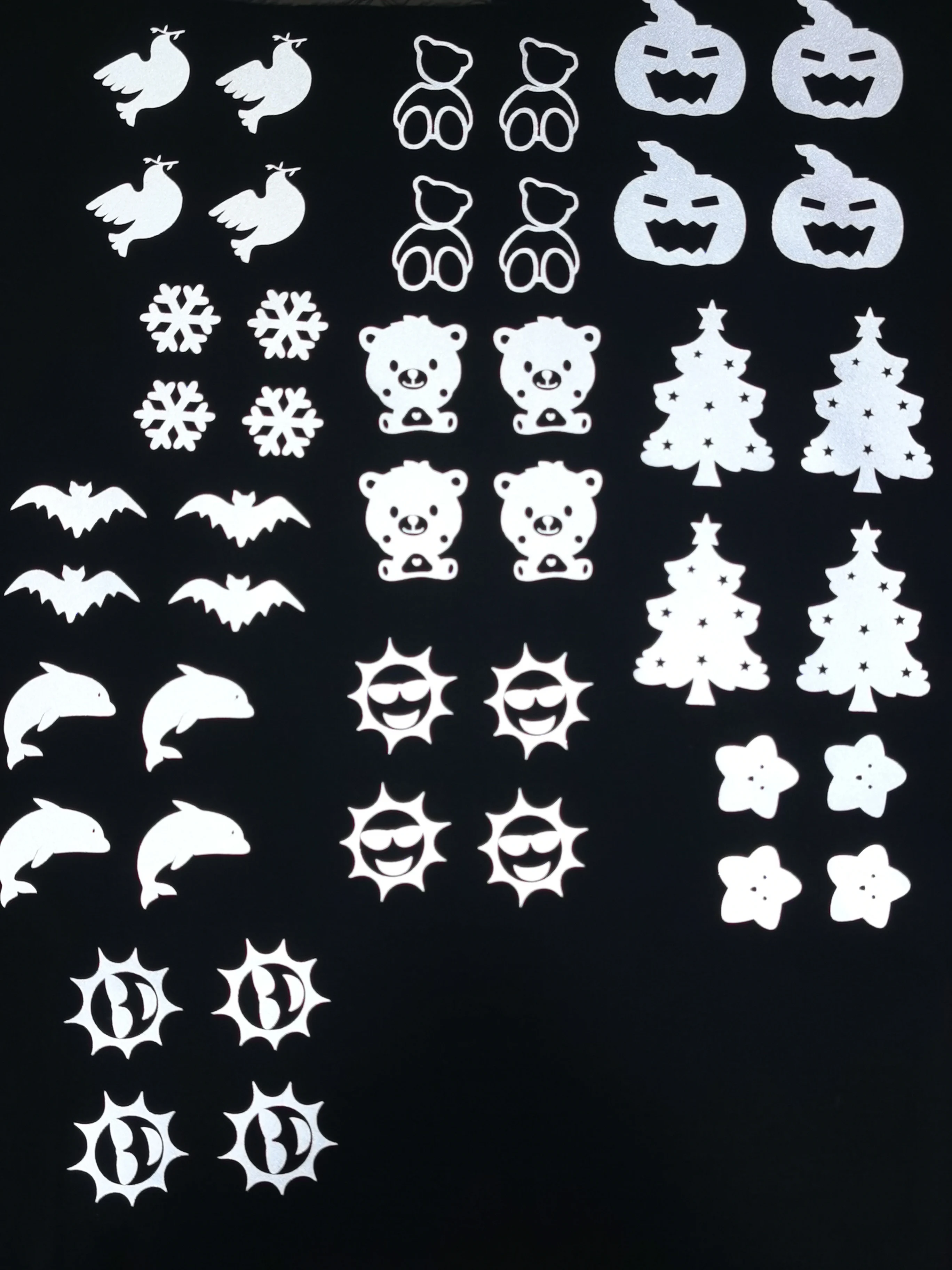 Heat Transfer Reflective Stickers Bright Silver Hot  Vinyl Film DIY By Iron  For Clothing