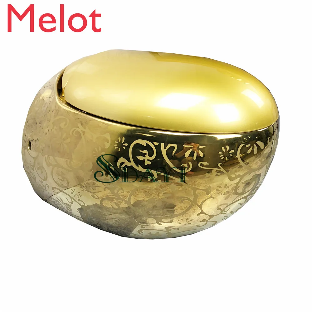 Sanitary ware goldenBathroom accessories  color toilet bidet ceramic bathroom gold wall hung toilet and basin