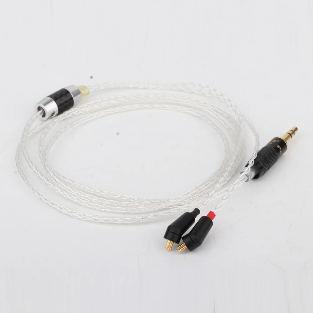 High Quality Hi-End 8 Cores 7N OCC Silver Plated Headphone Upgrade Cable For ER4P ER4B ER4S Headphones