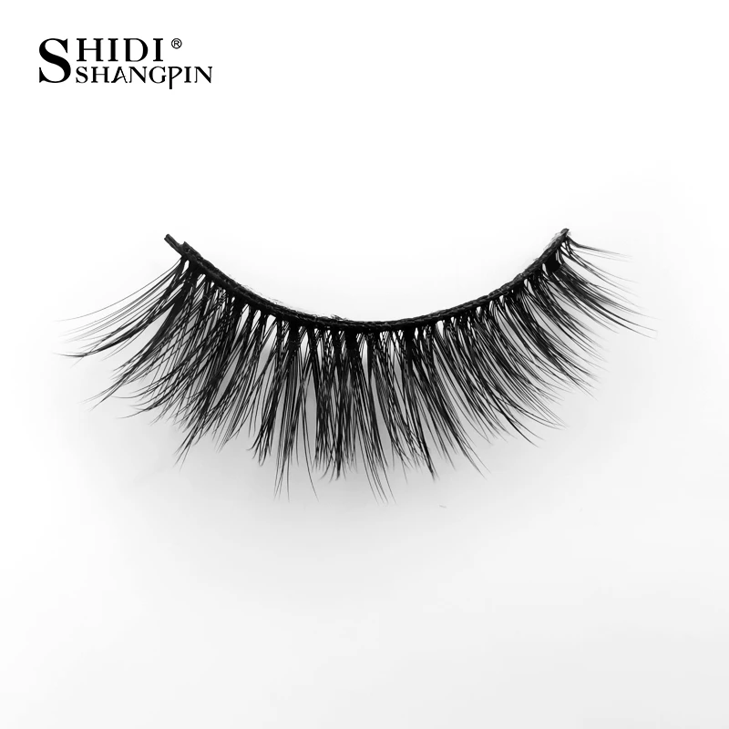 SHIDISHANGPIN − Faux-cils en vison 3D, 5 à 10 paires, doux, spectaculaires, extensions, look naturel, longs, maquillage des yeux