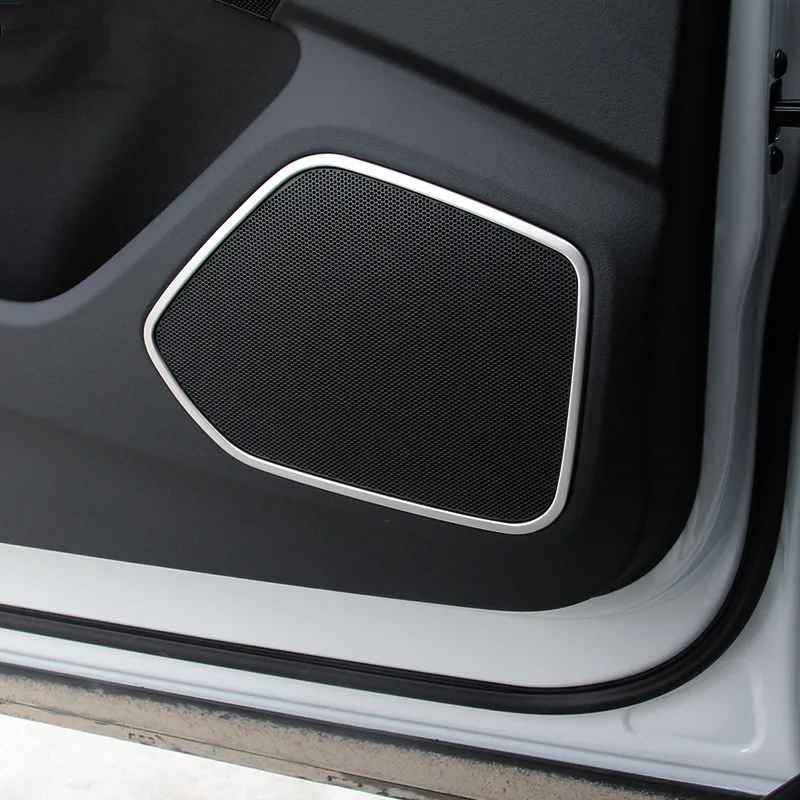 Car Styling Center Console Gear Shift Frame Cover Trim For Audi Q3 2013-2018 Door Audio Speaker Frame Decoration