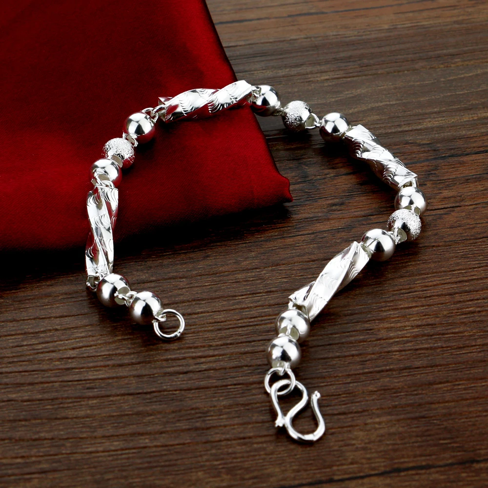 

Унисекс, браслет из стерлингового серебра 925 пробы с бусинами Будды, матовый дзен, ювелирные изделия для медитации, массивный браслет-цепочка для мужчин и женщин