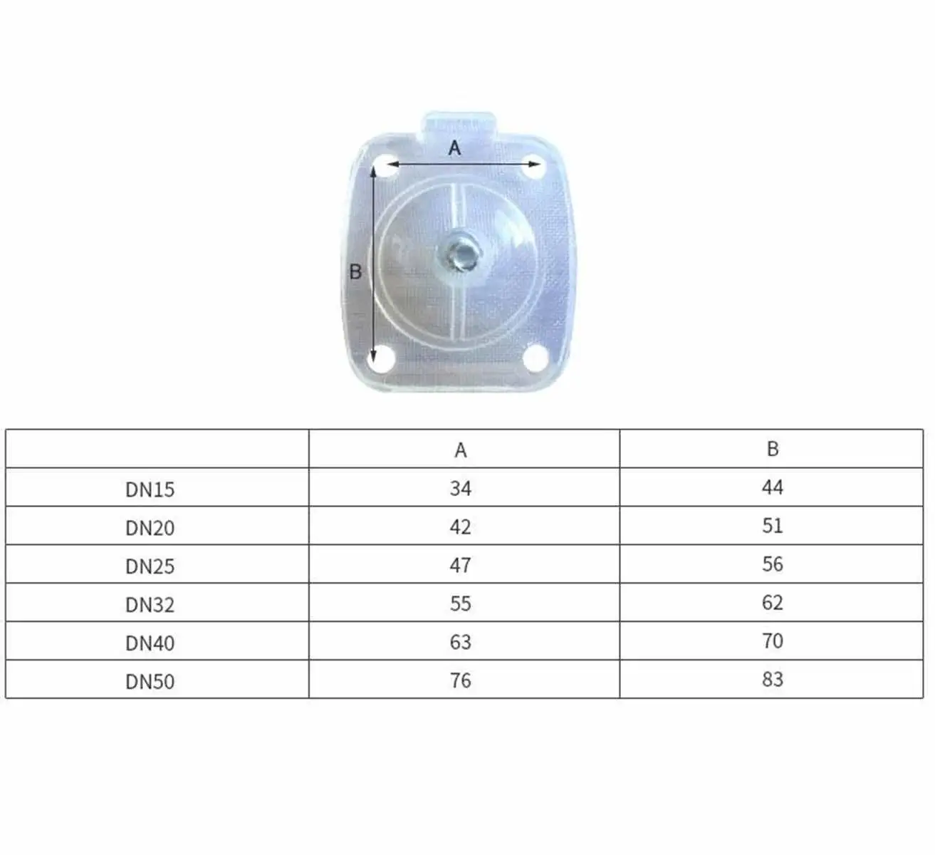 DN15 Silicone mebrane diaphragm Gasket Washer For mebrane valve