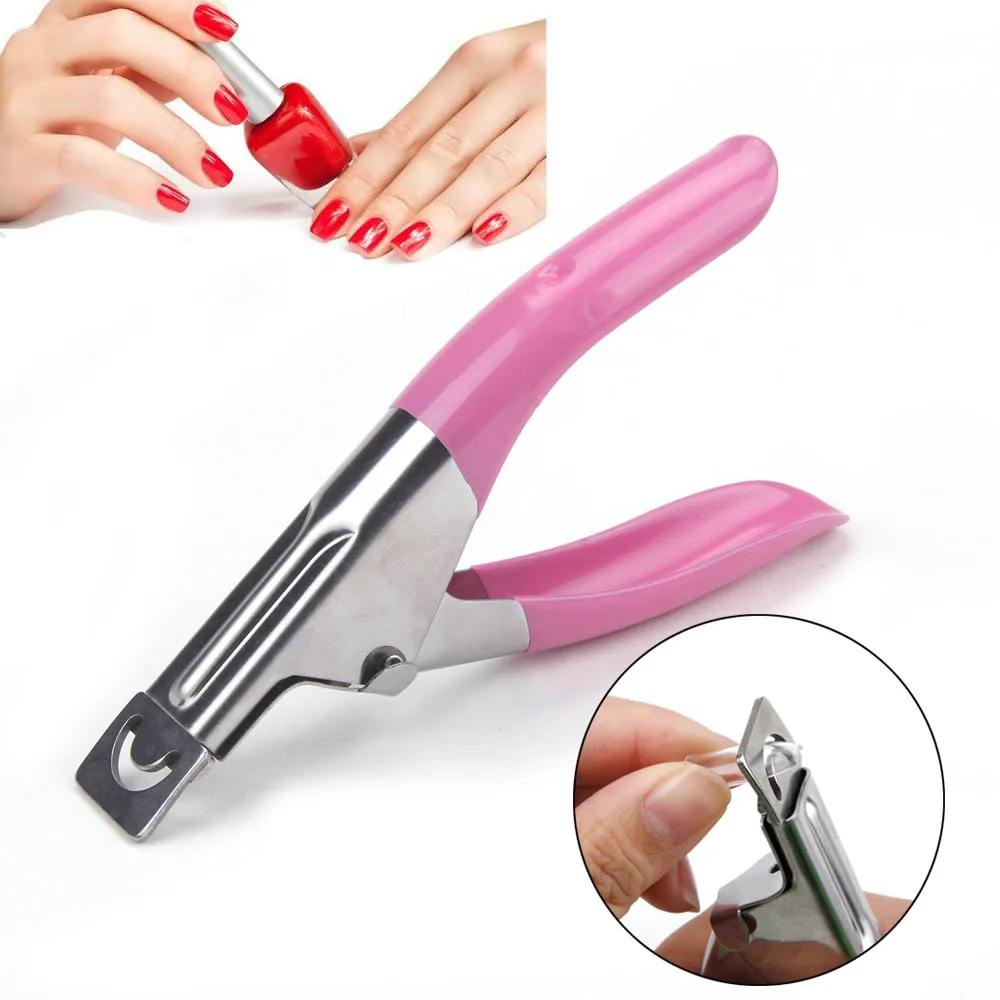 Fake Nail Cutter Professional Nail Clippers Straight Edge Acrylic Nail Clipper Tips Manicure Cutter Guillotine Cut False Nails