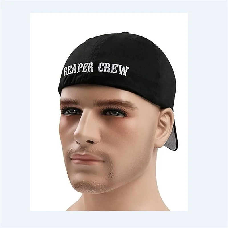 1PCS SOA Sons of Anarchy Fitted Baseball Cap Hat Embroidered Hat Black